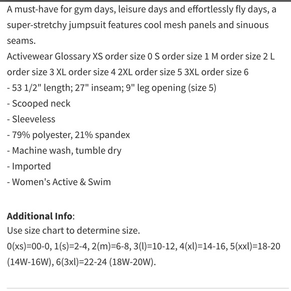 GOOD AMERICAN MIXED MESH TRAINING JUMPSUIT-NWT - Picture 7 of 7